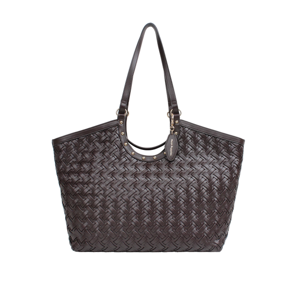 Cartera tote Norah para mujer color café